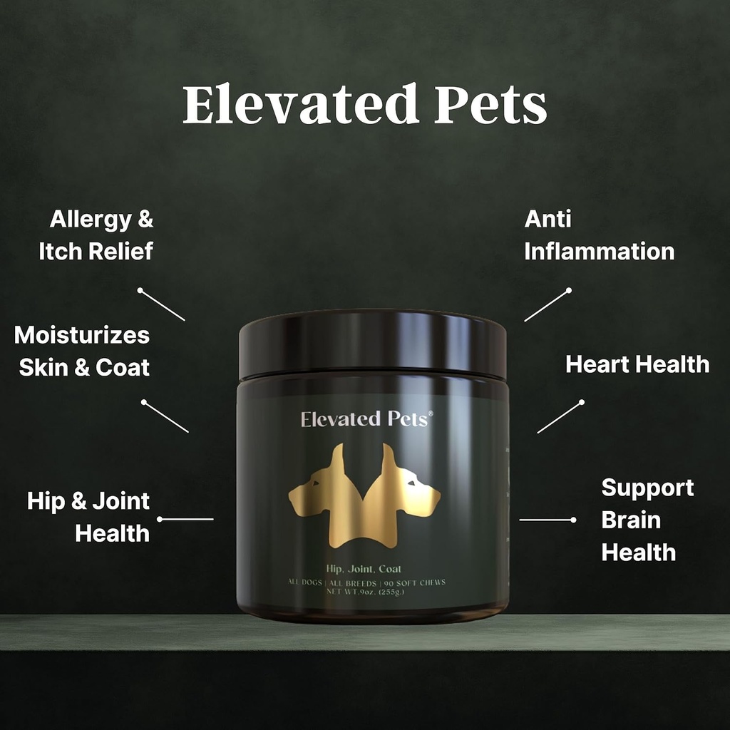 Ultra-sănătos Omega 3 de ulei de pește tratează w/MSM, Glucosamină, Chondroitin, EPA/DHA pentru câini: Livened animale de companie ulei de pește, Turmeric și supliment comun + Alergie Chews - Ultimate Dog Vitamina Supliment