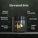 Ultra-sănătos Omega 3 de ulei de pește tratează w/MSM, Glucosamină, Chondroitin, EPA/DHA pentru câini: Livened animale de companie ulei de pește, Turmeric și supliment comun + Alergie Chews - Ultimate Dog Vitamina Supliment