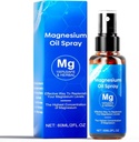Spray de ulei de magneziu, 60ml Magneziu Spray, 100% ulei organic de magneziu Extra Putere, Promovează somn calm și relaxare, Spray de magneziu pentru picioare, somn și corp, Ușor de absorbit și de utilizare