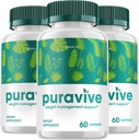 (3 ambalaj) Puravive Advanced Formula, Puravive Capsule, Puravive Exotic Rice Toate pastilele naturale Supliment Puravive Total Supplement pentru bărbaţi şi femei (180 capsule)