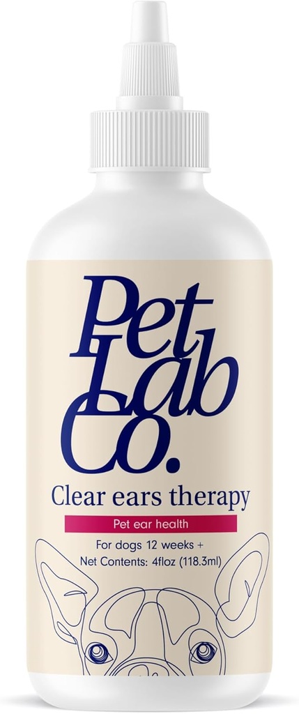 PetLab Co. - Clear Ureche Terapie Ureche Cleaner pentru câini - Suportarea Drojdie, Itchy Ears & Canale Urechi sănătoase - Alcool-Câine gratuit Spalare ureche - Optimizat Dog Soluție Ureche Curățatoare - Ambalaj mai Vary