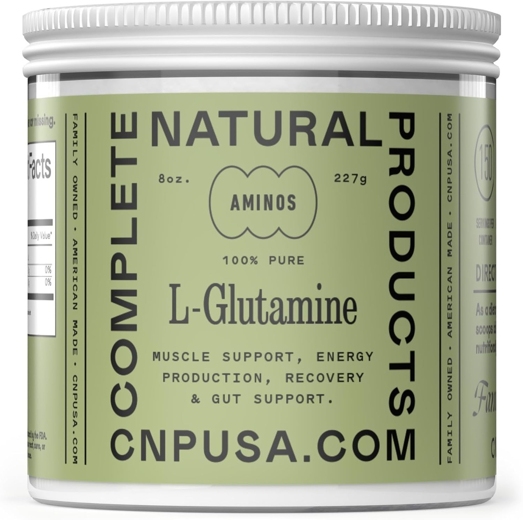 Pur L-Glutamine pulbere Supliment - 8oz (227g) Natural Vegan vrac L Glutamina pentru Keto, Gut Health, Probiotic, IBS suport