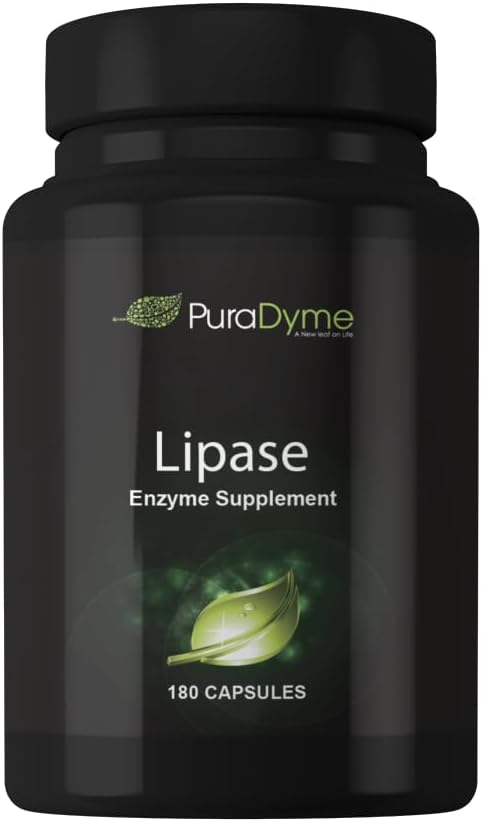 PuraDyme Lipase Enzim 180 Capsule Enzim digestiv (1)
