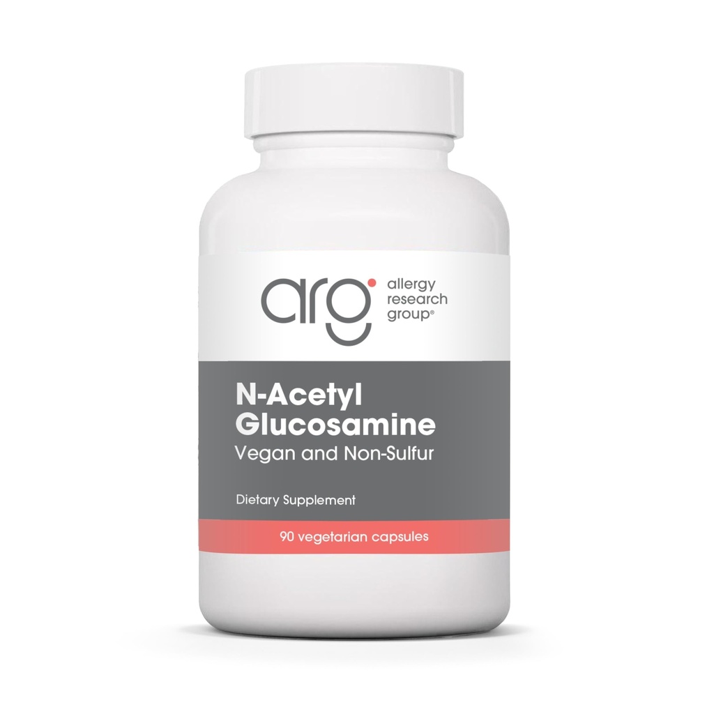 Grupul de cercetare pentru alergii N-Acetyl D-Glucosamine 500mg - NAG Supliment, Suport comun, Glucosamine sulfate, Formula de sănătate comună, Activator de motilitate, Vegan, Non-Sulfur, Capsule vegetariene - 90 Conte