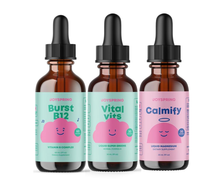 JoySpring B-Complex & Vital Vits cu picaturi de magneziu Bundle 