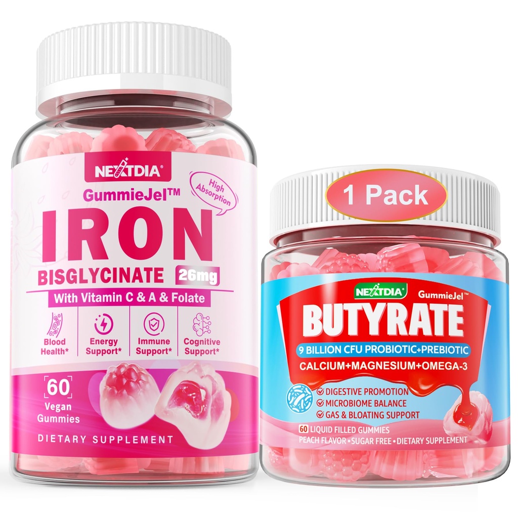 Gume butirate + Bisglicinat de fier 26mg Gume umplute