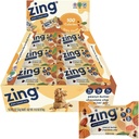 Zing Unt de arahide Ciocolata Chip Copii Vegan Baruri de proteine, Gluten gratuit 100 Calorie Mini Baruri, Dairy Gratuit Nutriție Baruri cu proteine pe bază de plante, Kosher, No Soy, No Sugar Alcools - 18 conta