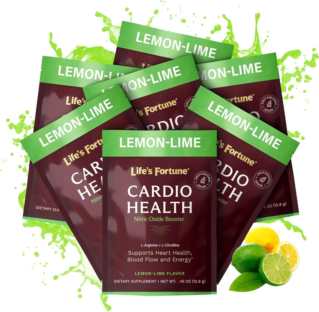 Fortune Life L Arginine L Pudră de supliment citrulline - supliment de oxid azotat de mare potenta Booster cu aromă naturală de lămâie, 7 Serviri (Pachet de 1)