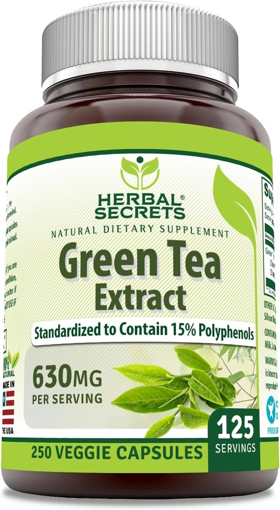 Secrete de plante extract de ceai verde 630 Mg Per servire 