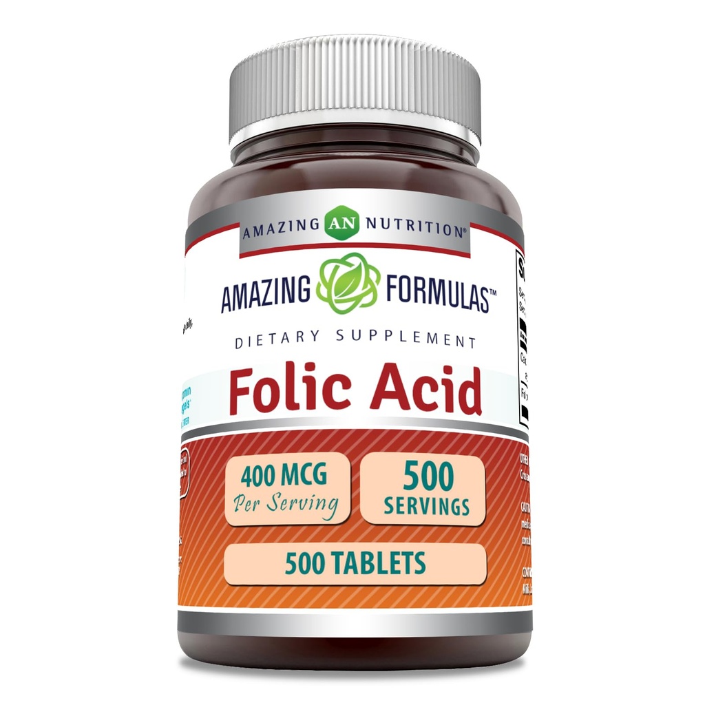 Formulare uimitoare Acid folic (Vitamina B9) 400 mcg 