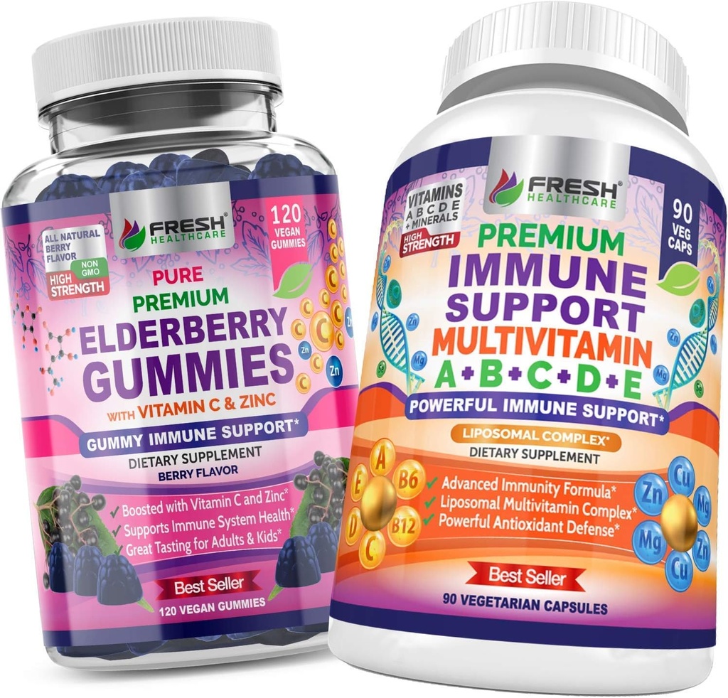 HEALHCARE PROASPETE Gumiile de soc si multivitamine imune - Bundle