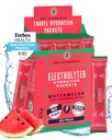 Nutrients Electroliţi Pachete cu pulbere - Pachete de hidratare pepene verde 20 - Pulbere de hidratare de călătorie - Fără zahăr, fără calorii, gluten gratuit - Made in USA