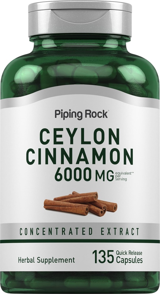 Piping Rock Ceylon Cinnamon Capsule 6000mg 