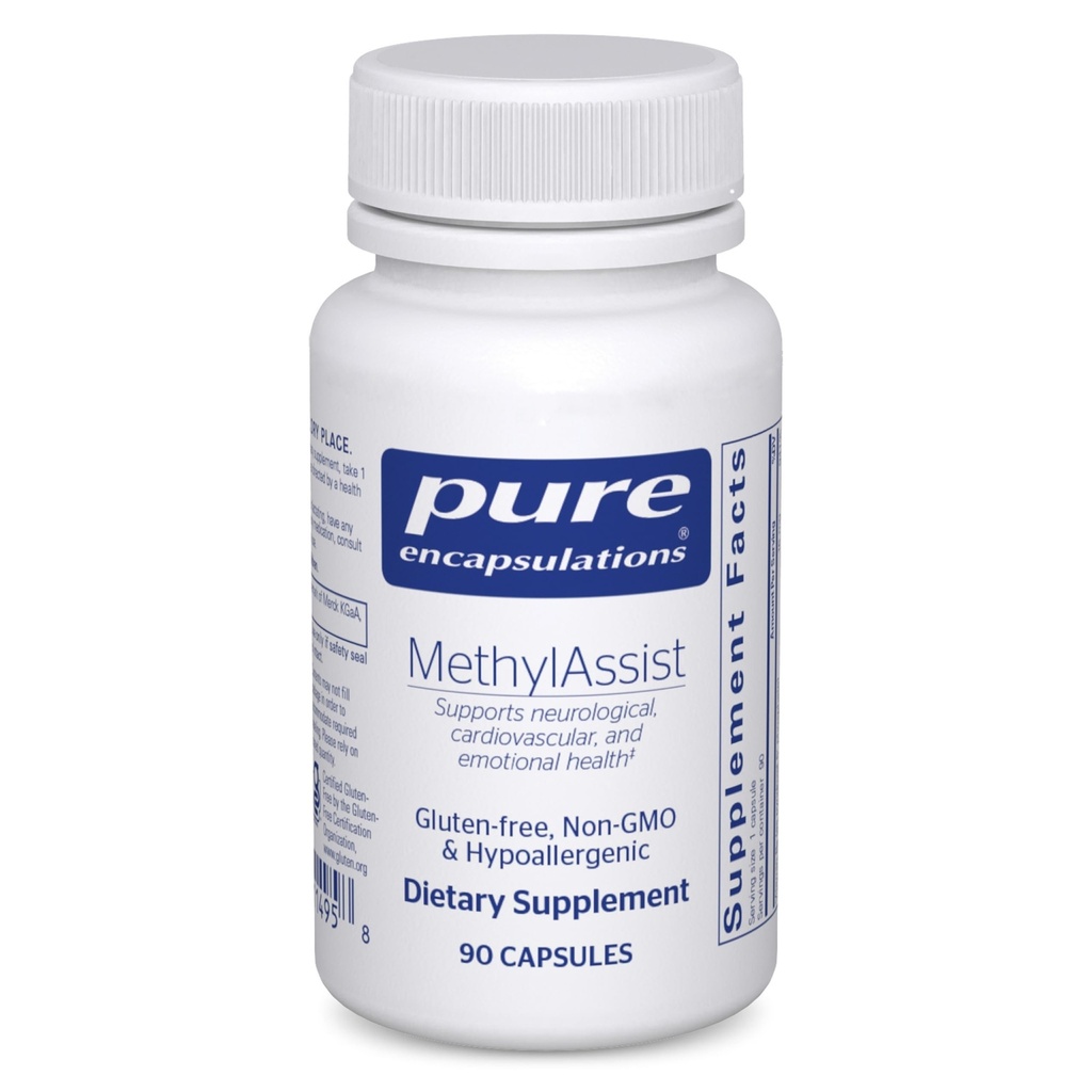 Pure Encapsulations MethylAssist 90's - B Complex de vitamine - Suport de metilare * - Heart Health & Brain Health - Non-GMO & Gluten Free - 90 Capsule
