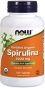 Acum alimente - Certified Organic, Spirulina, 1000 mg, 120 comprimate