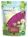 Hrană pentru a trăi organic negru Currant pulbere de suc, 8 Ounces 
