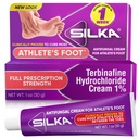 Silka Anti-Fungic Cream, Clinic Anti-Fungus Foot Treatment, Jock Mâncărime & Ringworm Remedy, Putere maximă, Rapid-Actioning Relief de mâncărime & Burning, 1 Oz