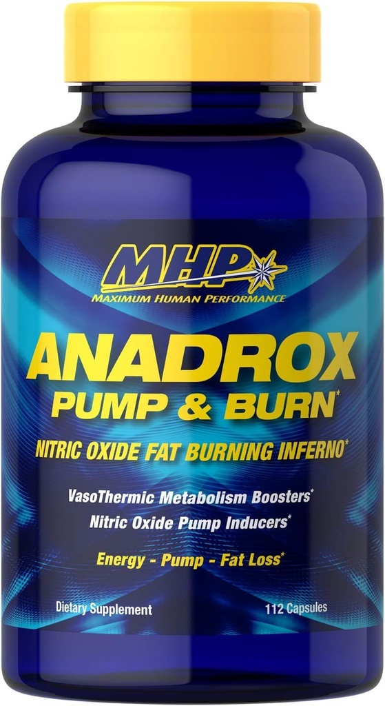 MHP Anadrox Pump & Burn, Oxid de azot Inferno de grăsime de ardere, 112 capsule