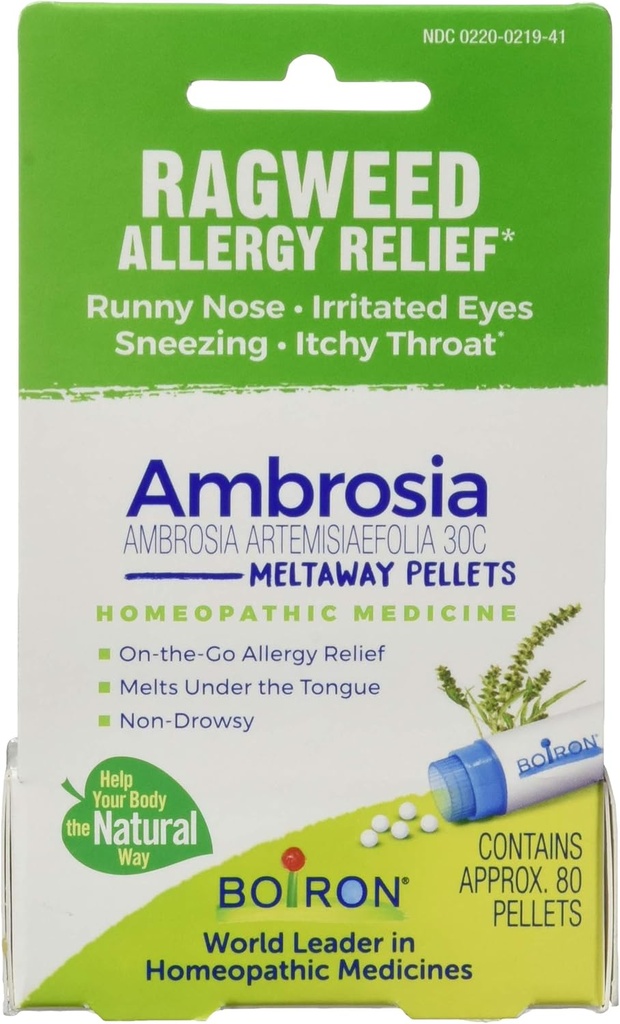 BOIRON Ambrosia 30C Ragweed Alerge Relief, 80 CT