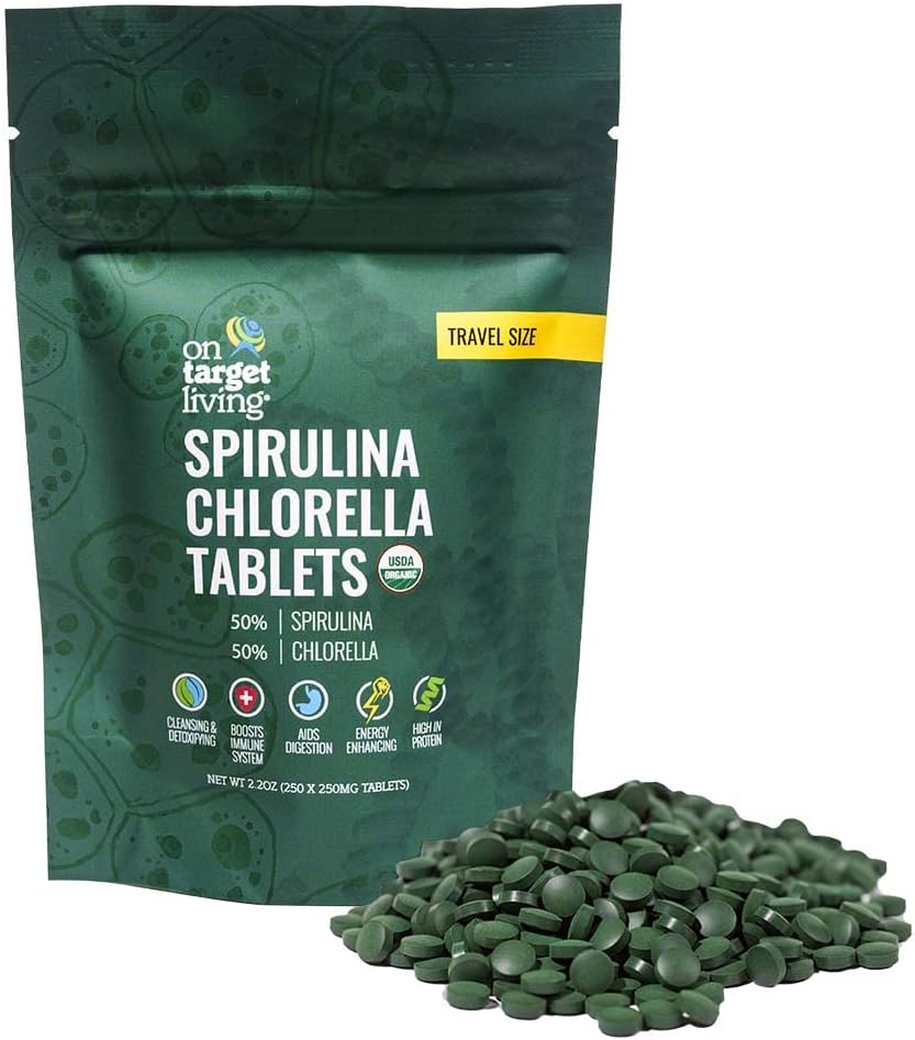 La țintă de viață Spirulina Chlorella dimensiunea de călătorie 