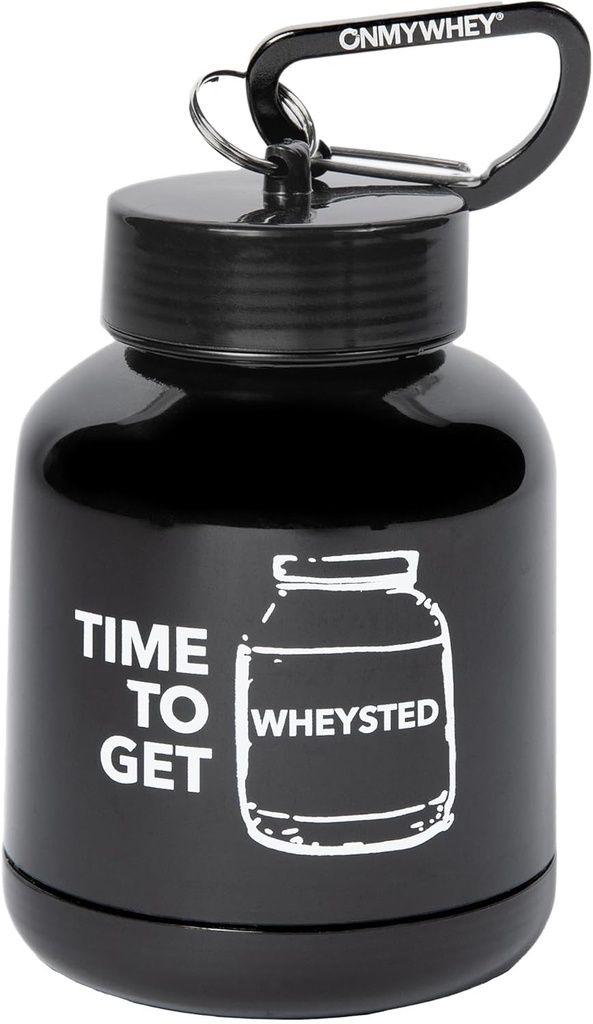 ONMYWHEY Double Scoop (180cc) Proteina și Suplimentul Keychain Funnel, timp pentru a obține Wheysted