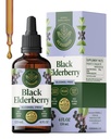 HERBAMAMA Black Elderberry Drops - Vegan Elderberry lichid extract pentru suport imunitar - non-GMO, alcool și zahăr-gratuit Imunitate Supliment, 42 de zile de aprovizionare