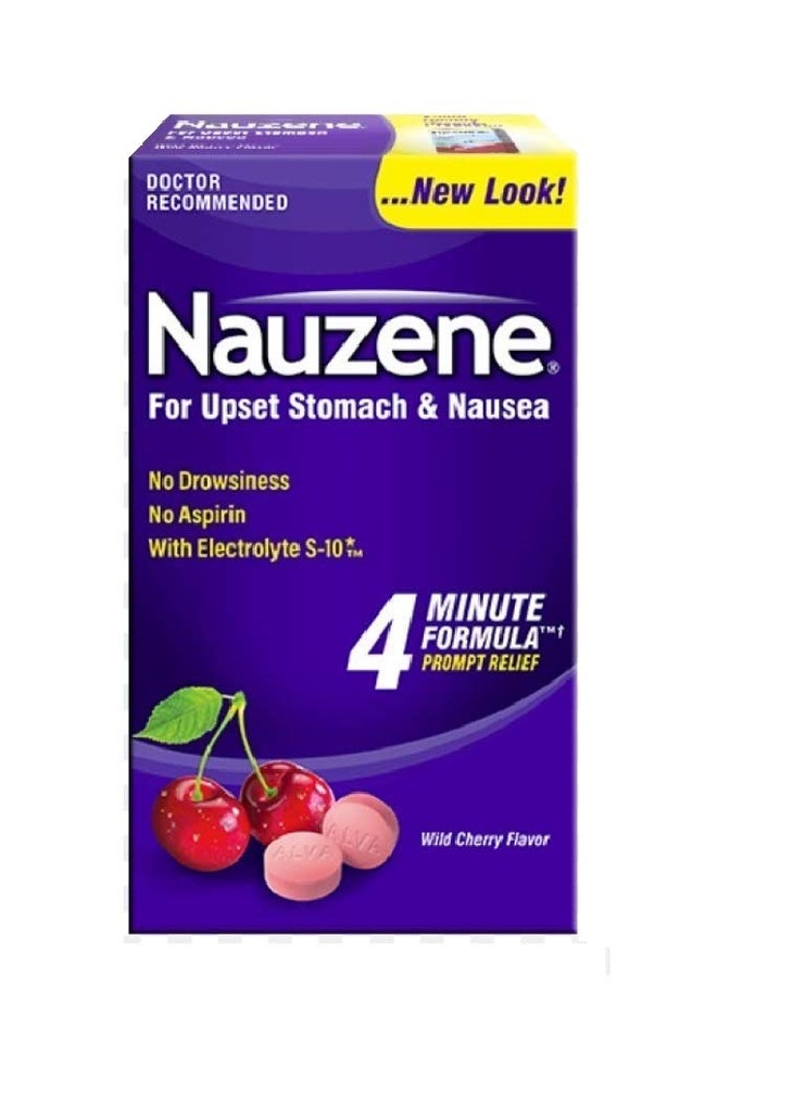 Nauzen Chew Tabs Dimensiune 40ct - ambalaj de 1