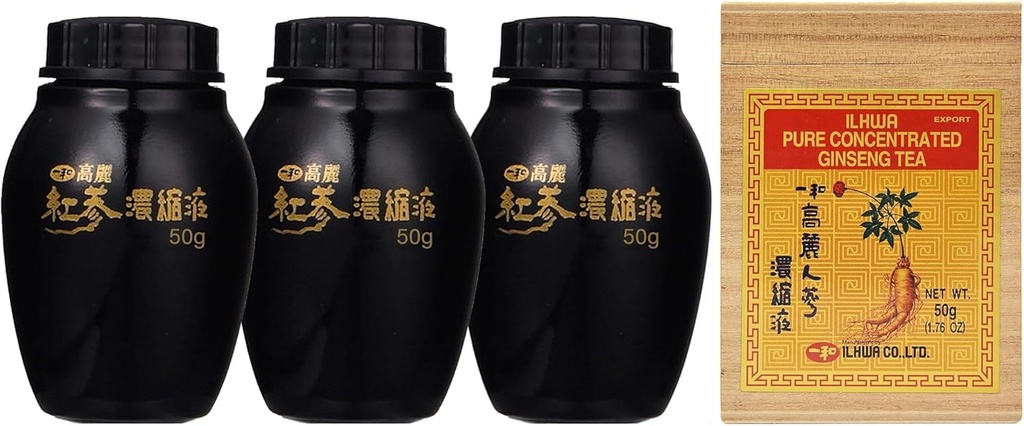 ILHWA Extract de ginseng concentrat coreean (Ginseng concentrat 1,76 oz (Pachet de 3))