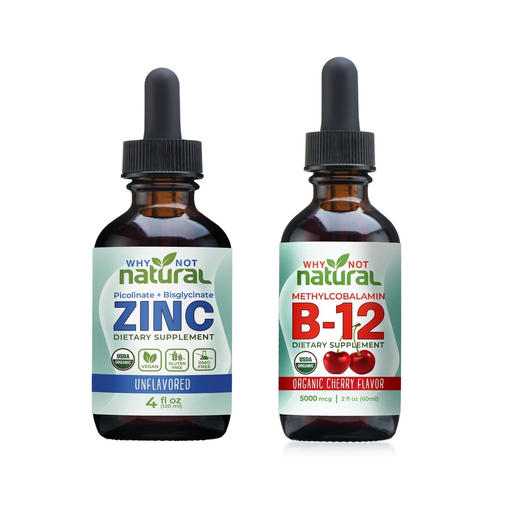 Zinc lichid organic și vitamina B12