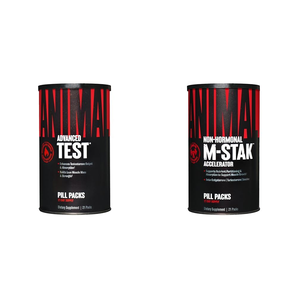 Test animal Booster testosteron 21 zi ciclu & M-Stak Hard Gainer musculare Clădire Stack 21 Număr