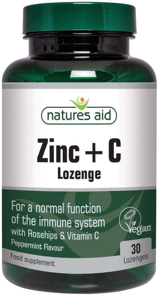 Naturi Ajutor Vegan zinc Lozezens Peppermint 30 comprimate