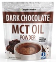 Opportunities MCT Oil Powder, Keto Creamer for Coffee, Drinks & Smoothies, Low Carb Keto Friendly, Boost Energy & Mental Focus, Supliment pentru Ketogenic Diet, Gluten Free & Non-GMO, Dark Chocolate 6 oz