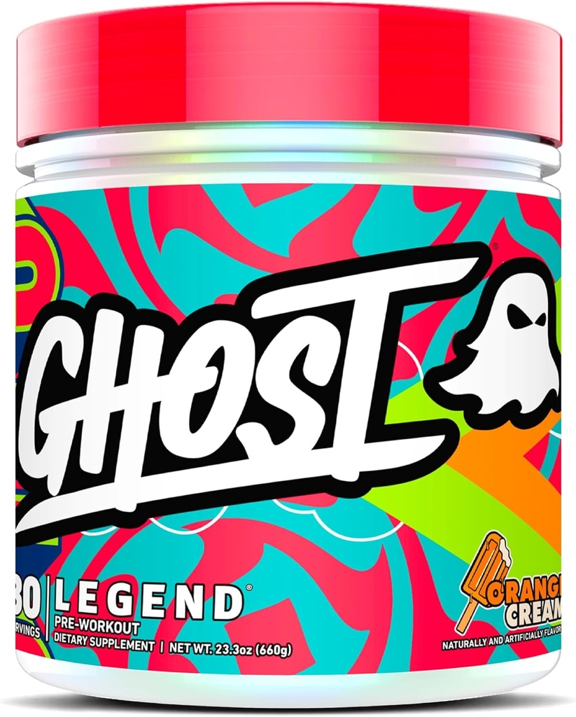 GHOST Legend Pre-Workout Powder, Orange Cream - 30 Serviri 