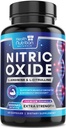 Putere suplimentară Oxid de azot Booster 3000mg - 3X L-Araginină AKG & HCI + L-Citrulină Malate - Cel mai bun supliment azotat de susținere musculare - Energie naturală, suport de sănătate cardiacă îmbuteliat SUA - 60 capsule