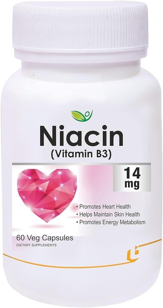 Generic VEDA Nutraceuticals 14mg Vitamina B3 cu Inositol 50mg Supliment - 60 Veg Capsule