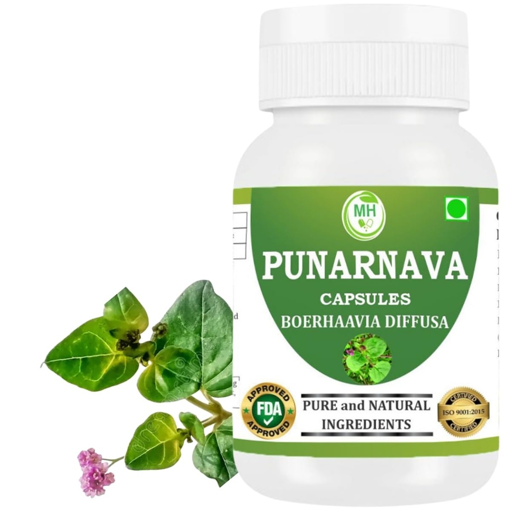 Capsule Punarnava (Boerhaavia Diffusa) 500 mg 