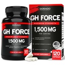 Suplimente HGH pentru bărbați și femei (120 Conte) 1500mg Suport creștere musculară și niveluri sănătoase de hormon de creștere uman - Promovează sănătos musculare & recuperare pentru bărbați Post antrenament supliment - Statele Unite ale Americii Made
