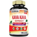 Kava Kava Supliment Extract capsule, 4 luni aprovizionare cu Ginkgo, Ashwagandha, Valerian- Relaxare sprijină Supliment - 120 capsule Vegan