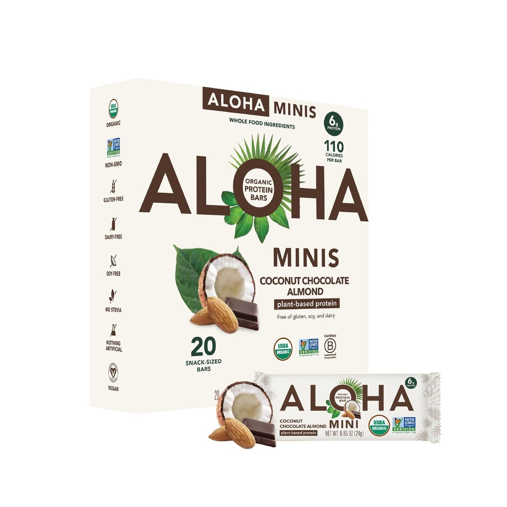 ALOHA Organic Plant based Proteine Bar MINIS 