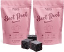 Sfeclă de rădăcină de gumă cu aromă de cireșe, masticuri de sfeclă cu extract de semințe de struguri adăugat - Culoare naturală și aroma - Chews de sfeclă pentru antrenament, Gume de sănătate și wellness (120ct)