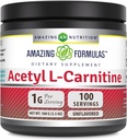 Amazing Formulas Acetil L-Carnitina 100 Grams (3.5 Oz) Pulbere Supliment 