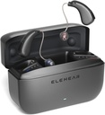 Alpha Audiere SIDA, AI Zgomot Anulare Ajutoare auditive OTC pentru Seniori & Adulți, Super Clear Sound, Battery Long-Lasting Ajutoare auditive operaționale reîncărcabile, 4 Moduri, Metallic Dark Grey