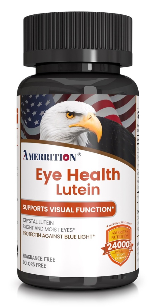Advanced Lutein Eye Health Supliment - Îmbunătățit cu Zeaxantină, Sprijină Vision & Eye Health - Non-GMO & Gluten Free - Natural Eye Vitamine Tablete - 60ct