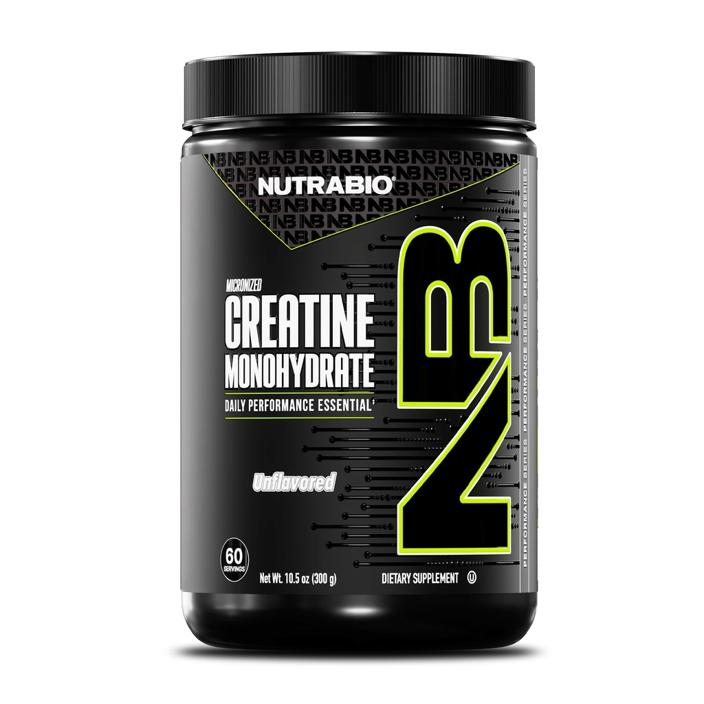 NutraBio Pure Micronized Creatin Monohidrat pulbere Supliment, nearomat, (300 g) - Suportă Bulk musculare energie, recuperare, și puterea - HPLC testat Creatin pulbere Supliment pentru bărbați și femei