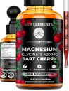 Glicinat de magneziu lichid 420 Mg cu extract de cireșe Tart naturale 