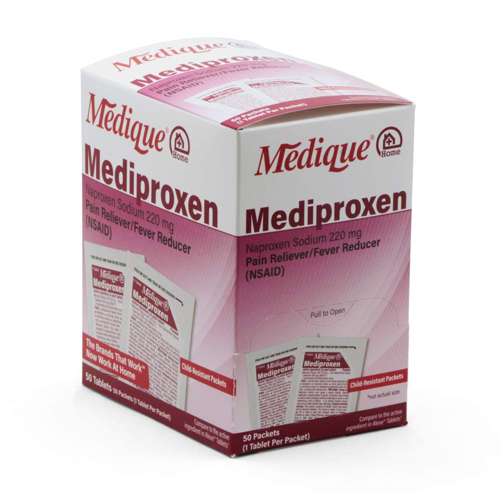Medique @ Home Mediproxen Compare Active Ingredient to Aleve 50 x 1 (Child Resistant Package), White (73750)