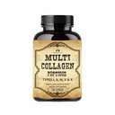Capsule HERBALICIOUS Multi Colagen Peptides - Non-GMO & Gluten gratuit de tip I, II, III, V, X Hidrolyzed Colagen Suplimente cu vitamina C - Sprijină păr sănătos, piele, unghii, și articulații - 120 capsule