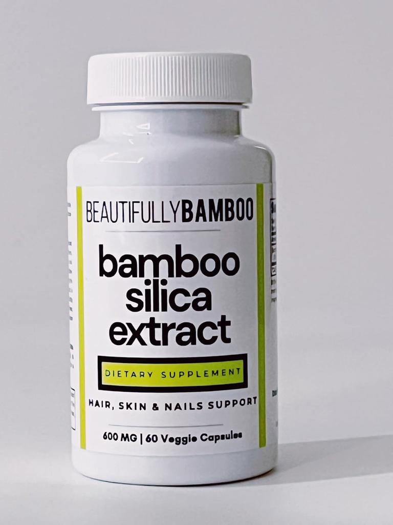 Capsule de extract de silicat de bambus generic [Bambus frumos], 60 Count (Pachet de 1)