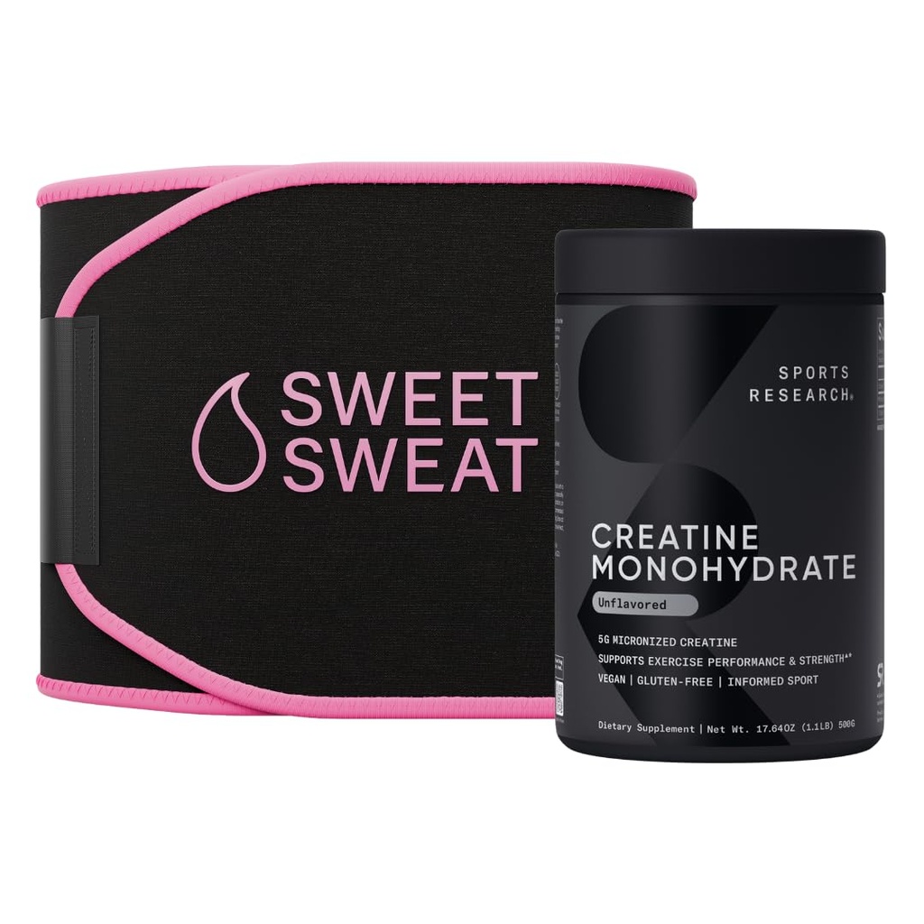 Sport de cercetare Creatură Monohidrat și Sweat Sweat Trimmer - negru / roz (mare)