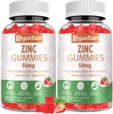 Gume de zinc 50mg - Vitamina C, D3 & Elderberry, Echinacea, Zinc Imuna sanatate Gumies, non-GMO, Suplimente antioxidante naturale pentru bărbați și femei, Vegan 2 ambalaj